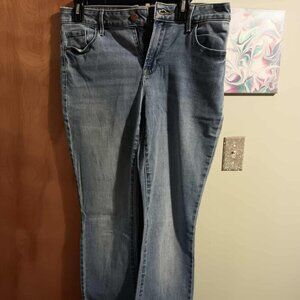 Old Navy Size 10 LONG Kicker Boot Cut Mid Rise Denim Jeans